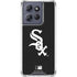 MLB Chicago White Sox - Solid Distressed Moto G Play 5G (2025) Clear Case